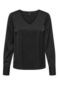 only - ONLY Bluzka Mika 15361191 Czarny Regular Fit. Kolor: czarny. Materiał: syntetyk