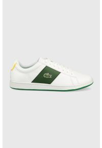 Lacoste sneakersy CARNABY EVO 0722 3 kolor biały. Nosek buta: okrągły. Zapięcie: sznurówki. Kolor: biały. Materiał: guma. Model: Lacoste Carnaby Evo. Sport: bieganie