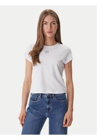 DKNY T-Shirt DJ6T1740 Biały Regular Fit. Kolor: biały. Materiał: bawełna #1