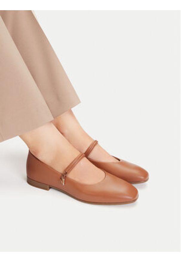 Lasocki Baleriny CEO-RST-ROMI-64 Brązowy. Kolor: brązowy. Materiał: skóra