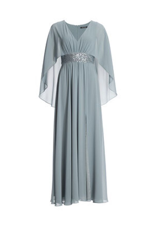 Swing Sukienka wieczorowa 5AI10300 Niebieski Regular Fit. Kolor: niebieski. Materiał: syntetyk. Styl: wizytowy