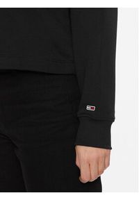 Tommy Jeans Bluza Essential Logo DW0DW16140 Czarny Relaxed Fit. Kolor: czarny. Materiał: bawełna, syntetyk #4