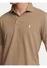 Polo Ralph Lauren Polo 710680784298 Brązowy Regular Fit. Typ kołnierza: polo. Kolor: brązowy. Materiał: bawełna #3