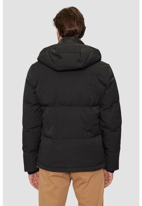 Guess - GUESS Czarna męska kurtka High Collar, Rozmiar XL. Kolor: czarny