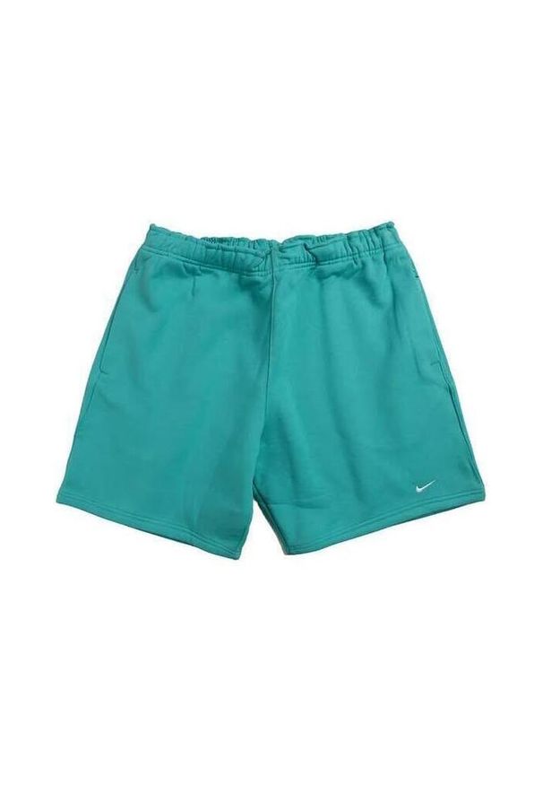Szorty męskie Nike Nrg Solo Swoosh Fleece Short. Kolor: zielony. Materiał: poliester, materiał. Sport: bieganie