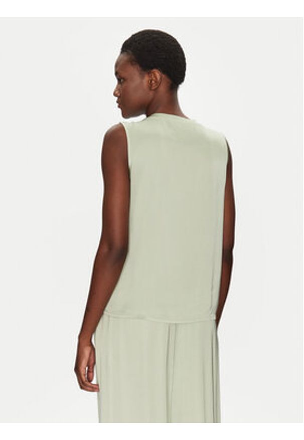 ViCOLO Bluzka TD0006 Zielony Relaxed Fit. Kolor: zielony. Materiał: wiskoza