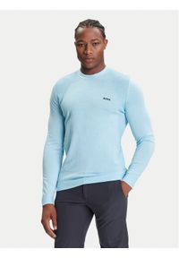 BOSS Sweter K_Momentum 50541944 Błękitny Regular Fit. Kolor: niebieski. Materiał: bawełna