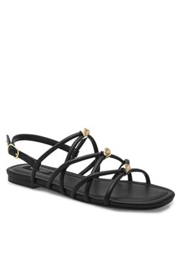 Nine West Sandały 123AL1737 Czarny. Kolor: czarny. Materiał: skóra