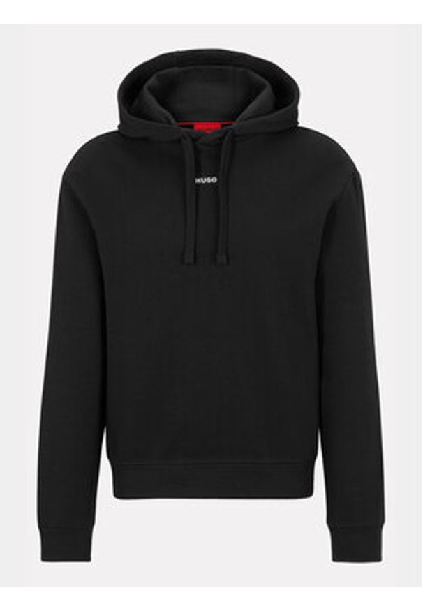 Hugo Bluza Dapo 50486478 Czarny Relaxed Fit. Kolor: czarny. Materiał: bawełna