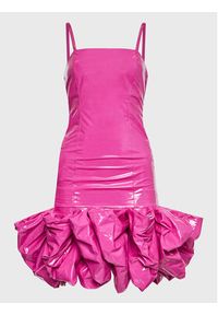 ROTATE Sukienka koktajlowa Leiza RT2219 Różowy Regular Fit. Kolor: różowy. Materiał: syntetyk. Styl: wizytowy #4