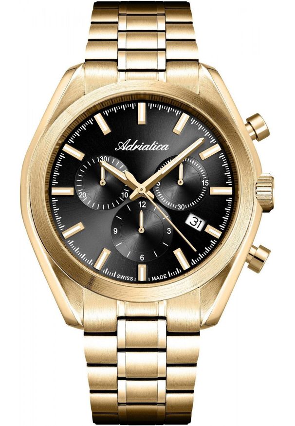 Zegarek Adriatica Zegarek męski Adriatica A8350.1114CH złoty. Kolor: złoty