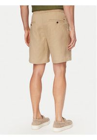 TOMMY HILFIGER - Tommy Hilfiger Szorty materiałowe Dover MW0MW44353 Khaki Regular Fit. Kolor: brązowy. Materiał: len #4