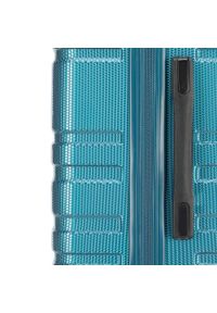Wittchen - Zestaw walizek z polikarbonu tłoczonych. Kolor: niebieski. Materiał: guma #7