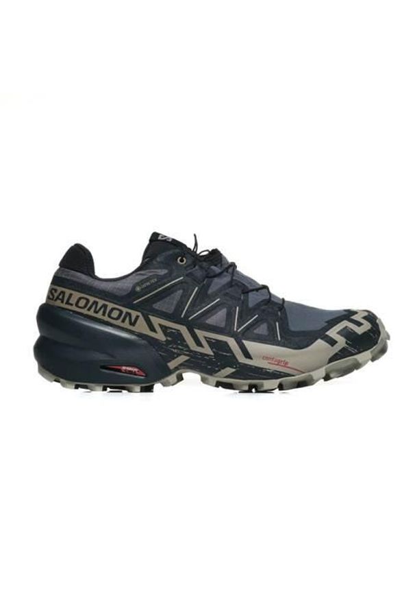 salomon - Buty do biegania męskie Salomon L47465500. Kolor: wielokolorowy, szary, beżowy, brązowy. Materiał: materiał, syntetyk. Szerokość cholewki: normalna
