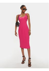 Versace Jeans Couture Sukienka codzienna 76HAO919 Różowy Slim Fit. Okazja: na co dzień. Kolor: różowy. Materiał: syntetyk. Typ sukienki: proste. Styl: casual #5