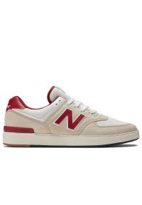 Buty New Balance CT574TBT - beżowe. Okazja: na co dzień. Kolor: beżowy. Materiał: materiał, zamsz, syntetyk. Szerokość cholewki: normalna. Model: New Balance 574