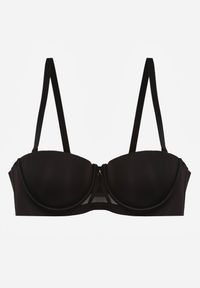 Renee - Czarny Klasyczny Biustonosz Typu Balkonetka Doriesana. Kolor: czarny. Materiał: jeans #3