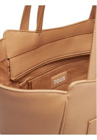 Tous - TOUS Torebka Brenda City 2002192245 Beżowy. Kolor: beżowy. Materiał: skórzane