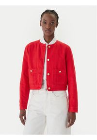 TOMMY HILFIGER - Tommy Hilfiger Kurtka jeansowa WW0WW48591 Pomarańczowy Regular Fit. Kolor: pomarańczowy. Materiał: bawełna #1