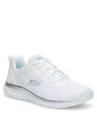 skechers - Skechers Sneakersy BOUNTIFUL 12607 WSL Biały. Kolor: biały. Materiał: materiał