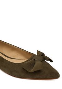 Lauren Ralph Lauren - LAUREN RALPH LAUREN Baleriny 802955323003 Zielony. Kolor: zielony. Materiał: skóra, zamsz #6