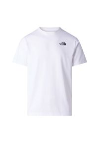 Koszulka męska The North Face Evolution NSE Box 0A8GV2FN41 - biała. Kolor: biały. Materiał: tkanina, poliester, bawełna. Długość rękawa: krótki rękaw. Długość: krótkie #1