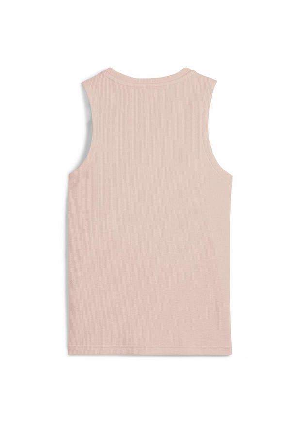 Puma - Damska koszulka bez rękawów HER PUMA Rose Quartz Pink. Kolor: różowy. Materiał: materiał. Długość rękawa: bez rękawów. Wzór: haft