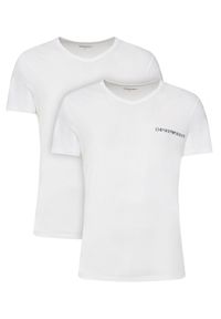 Emporio Armani Underwear Komplet 2 t-shirtów EM000392 AF10779 M0082 Biały Regular Fit. Kolor: biały. Materiał: bawełna