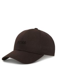 BOSS Czapka z daszkiem Ari 50519889 Brązowy ciemny. Kolor: brązowy. Materiał: bawełna #1