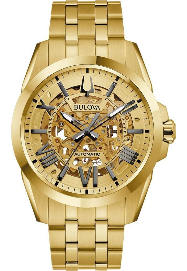 Zegarek Bulova Zegarek męski Bulova 97A162 złoty. Kolor: złoty
