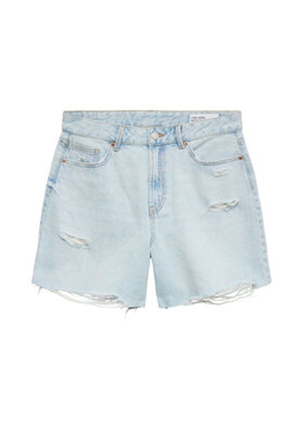 Vero Moda Szorty jeansowe Donna 10342100 Niebieski jasny Regular Fit. Kolor: niebieski. Materiał: bawełna