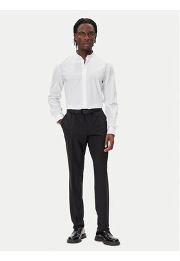 Hugo - HUGO Koszula Kaleb 50551253 Biały Slim Fit. Kolor: biały. Materiał: bawełna