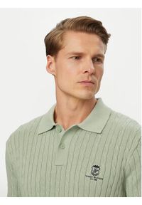 TOMMY HILFIGER - Tommy Hilfiger Polo MW0MW42788 Zielony jasny Regular Fit. Typ kołnierza: polo. Kolor: zielony. Materiał: bawełna #5