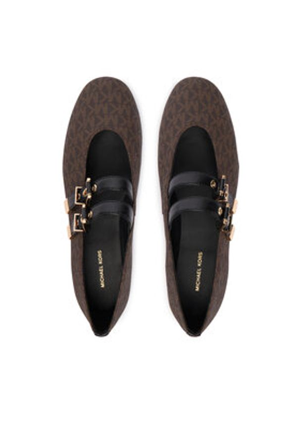 MICHAEL Michael Kors Baleriny Rowen Flex Ballet 40R6RWFP1B Brązowy. Kolor: brązowy. Materiał: skóra