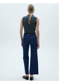 mango - Mango Jeansy Catherin 77014025 Granatowy Wide Leg. Kolor: niebieski #5