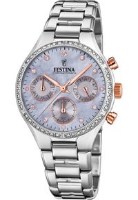 Zegarek Festina Zegarek damski Festina F20401-3 CYRKONIE srebrny. Kolor: srebrny #1