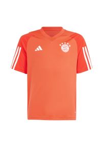 Adidas - Koszulka FC Bayern Tiro 23 Training Kids. Kolor: biały, wielokolorowy, czerwony. Materiał: materiał