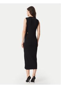MICHAEL Michael Kors Sukienka dzianinowa MT683J25ZV Czarny Slim Fit. Kolor: czarny. Materiał: syntetyk #5