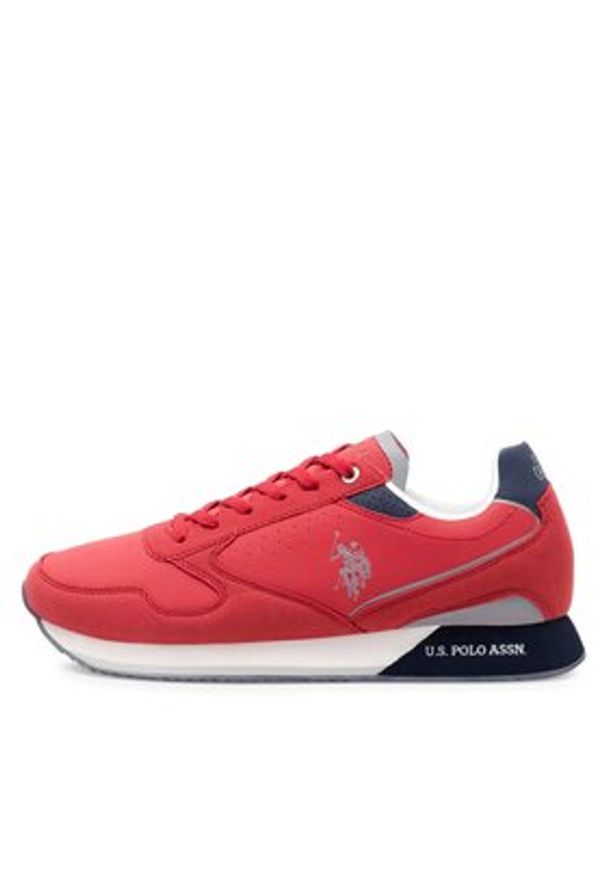 U.S. Polo Assn. Sneakersy NOBIL003M/CHY4 Czerwony. Kolor: czerwony. Materiał: syntetyk