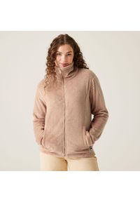 Bluza damska polarowa Regatta Heidy Fluffy. Kolor: biały. Materiał: polar. Sport: turystyka piesza