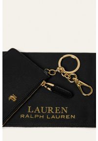 Lauren Ralph Lauren - Portfel skórzany 432754174010. Kolor: czarny. Materiał: skóra. Wzór: gładki #4