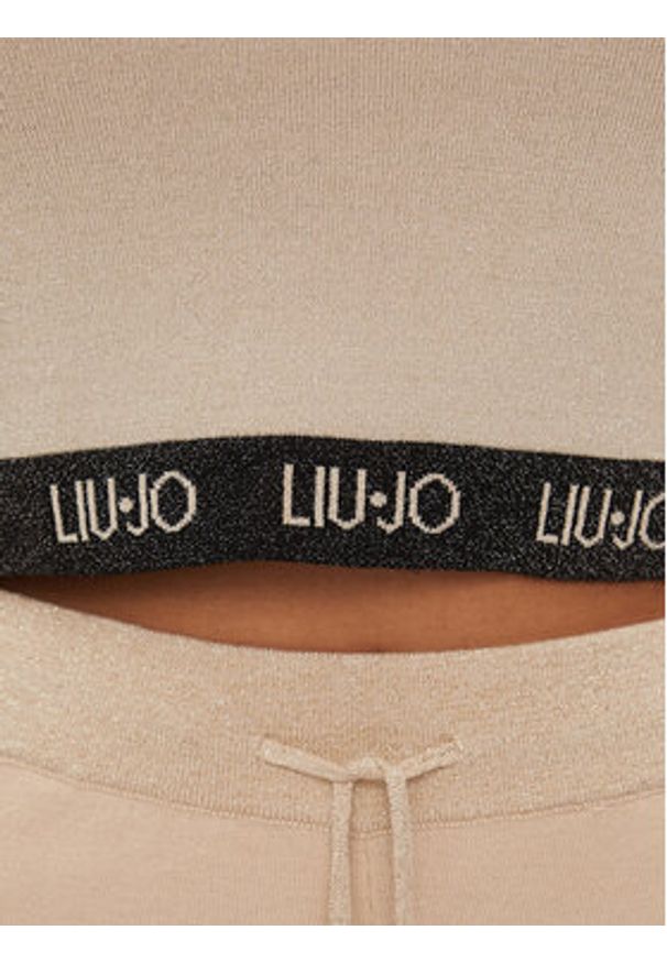Liu Jo Sport Bluzka TA4008 MS014 Beżowy Regular Fit. Kolor: beżowy. Materiał: wiskoza. Styl: sportowy