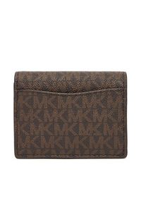 MICHAEL Michael Kors Mały Portfel Damski 32F5GNXD1B Brązowy. Kolor: brązowy. Materiał: skóra #3