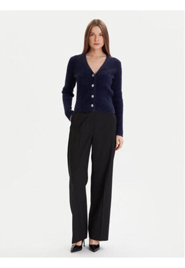 Morgan Kardigan 252-MCLEMI Granatowy Regular Fit. Kolor: niebieski. Materiał: syntetyk