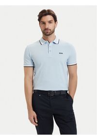 BOSS Polo Paddy 50469055 Niebieski Regular Fit. Typ kołnierza: polo. Kolor: niebieski. Materiał: bawełna #1