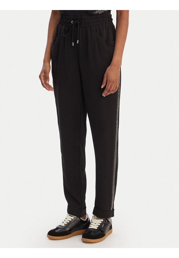 Liu Jo Sport Spodnie materiałowe TA6290 TS923 Czarny Regular Fit. Kolor: czarny. Materiał: syntetyk. Styl: sportowy