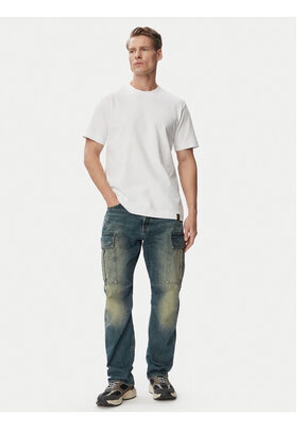 G-Star RAW - G-Star Raw T-Shirt Gs-01 D29113-D709 Biały Regular Fit. Kolor: biały. Materiał: bawełna