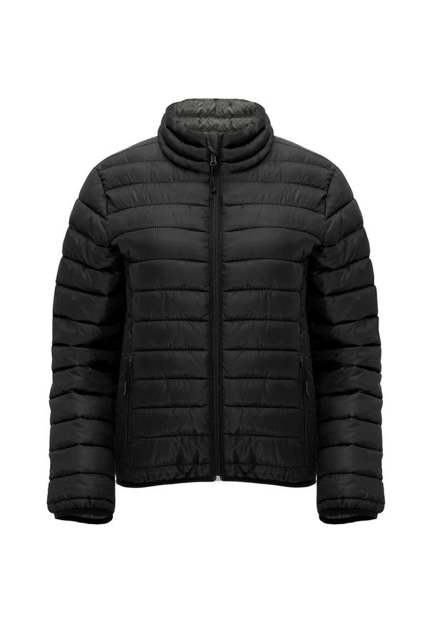 ROLY - Womens/Ladies Finland Slim Padded Jacket. Kolor: czarny. Materiał: puch. Sport: turystyka piesza