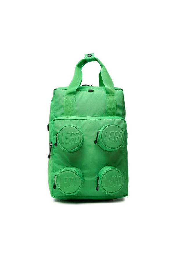 LEGO Plecak Brick 2X2 Backpack 20205-0037 Zielony. Kolor: zielony. Materiał: materiał