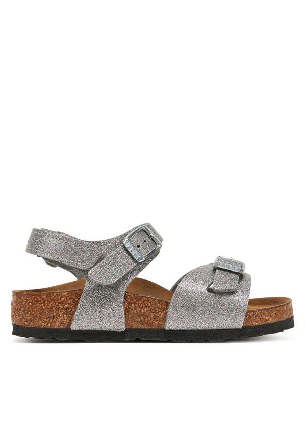 Sandały Birkenstock. Kolor: srebrny